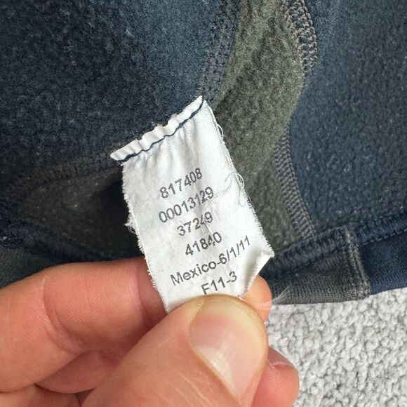 REI Co-Op Fleece 1/4 Zip Jacket Mens Large Blue Gray Outdoor Hiking Trekking - Picture 11 of 16